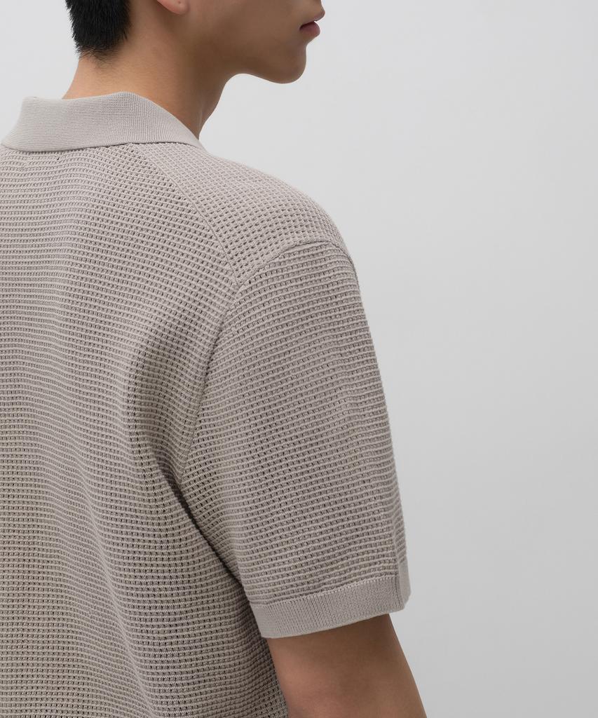 MUSINSA STANDARD Crocheted Knitted Polo Shirt [Mushroom]