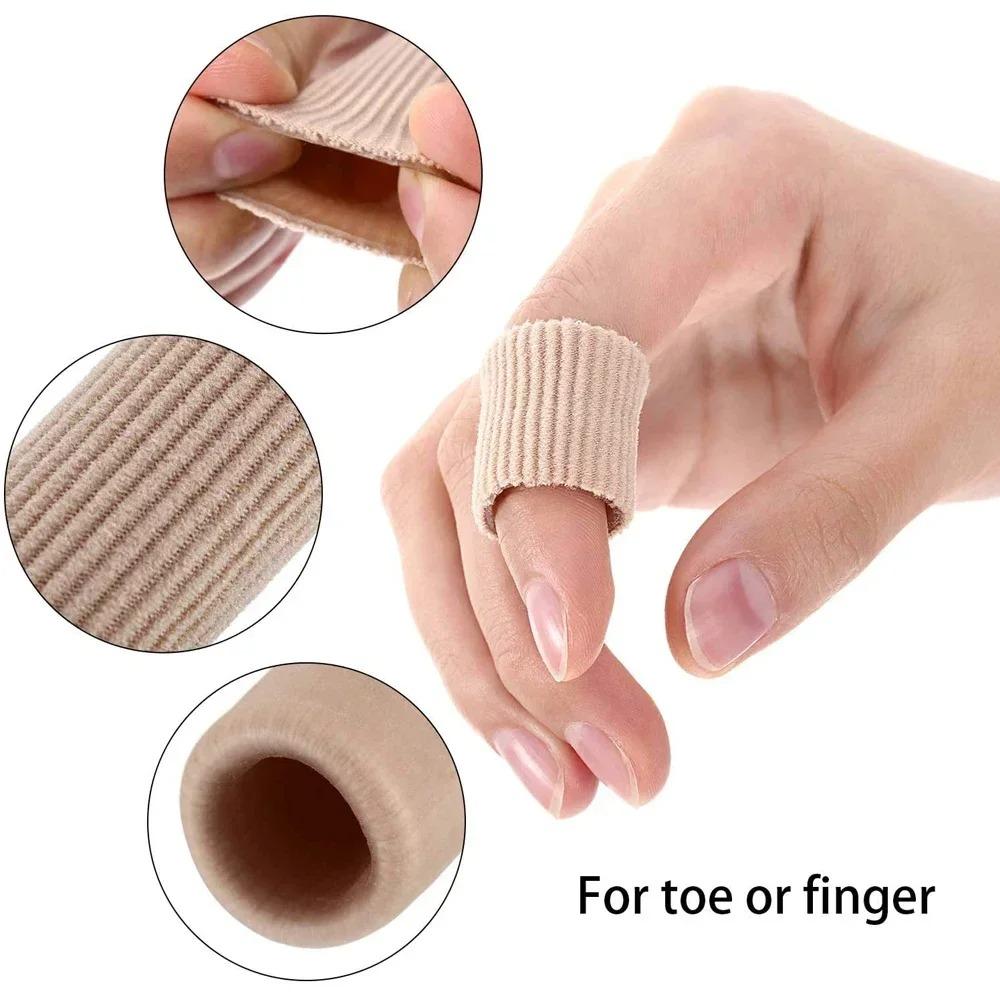 Fiber Gel Toe Cover Bandage Callus Protector Anti Abrasion Pain Relief Toe Separator Foot Care Finger Protection Foot Spa
