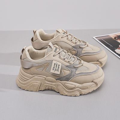 Инс корейская версия новых кроссовок для женщин 2025 весна студенческие универсальные спортивные туфли уличная съемка повседневные туфли на платформе K819