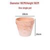 Nordic Style Macchiato Terracotta Flower Pot - Large, Breathable Red Clay with Kiln-Changed Color