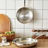 Triply Stainless Steel Induction Frying Pan - Non-Stick, Oven Safe, Riveted Handle, Toxin-Free Cookware
