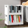 Large Capacity Wheeled Sundry Basket Stackable Book Storage Basket Table