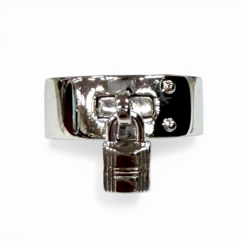 Great HERMES Ring Kelly ring Silver 925 Women 47 Used