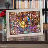 500-Piece Jigsaw Puzzle Beauty and the Beast Story Stained Glass Gyutto Series [Stained Art] (25x36cm)