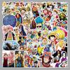Набор из 50 стикеров с граффити из аниме One Piece для самостоятельного украшения чемодана