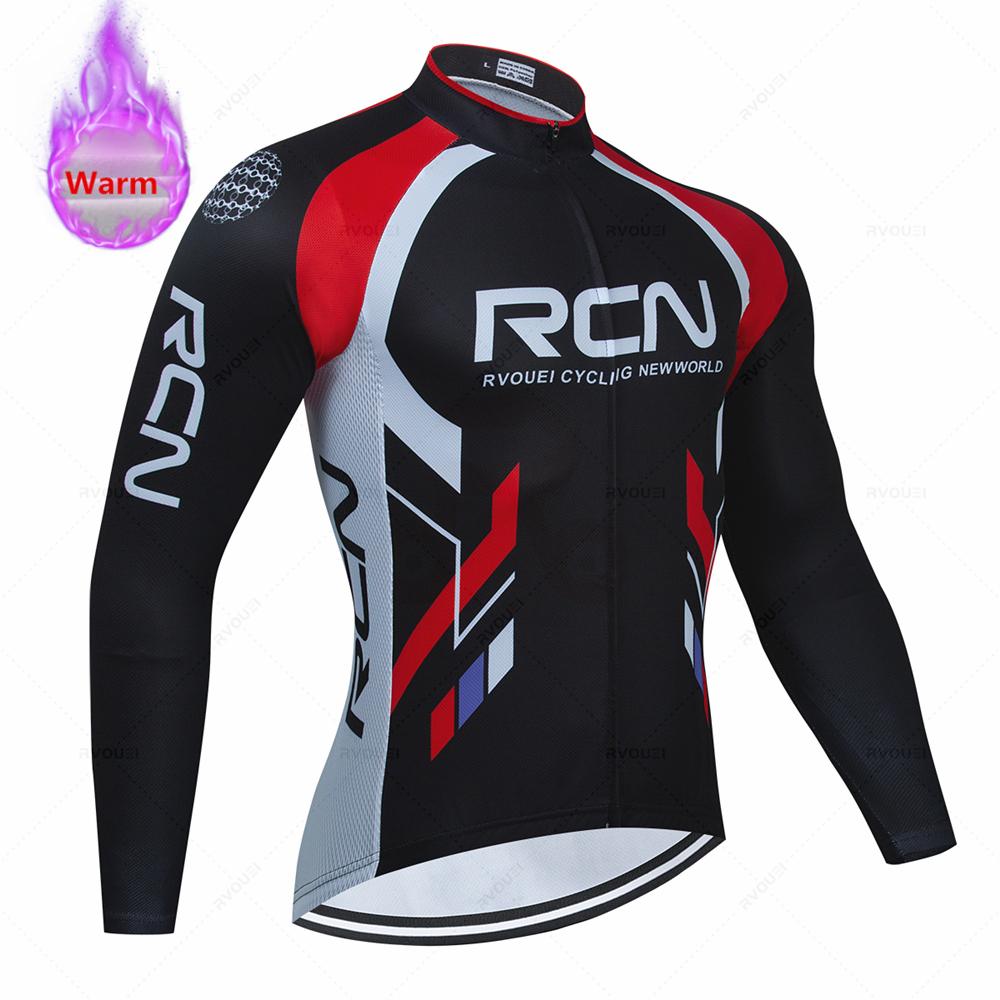 Rcn Winter Warm Thermal Fleece Set Велосипедная одежда Мужская велосипедная майка Спортивная езда MTB Велосипедная одежда Maillot Ciclismo Hombre
