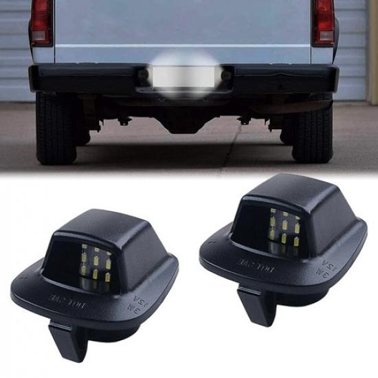 2Pc Rear Bumper Tag Light License Plate Lamp Fit 97-11 Dodge Dakota Super bright