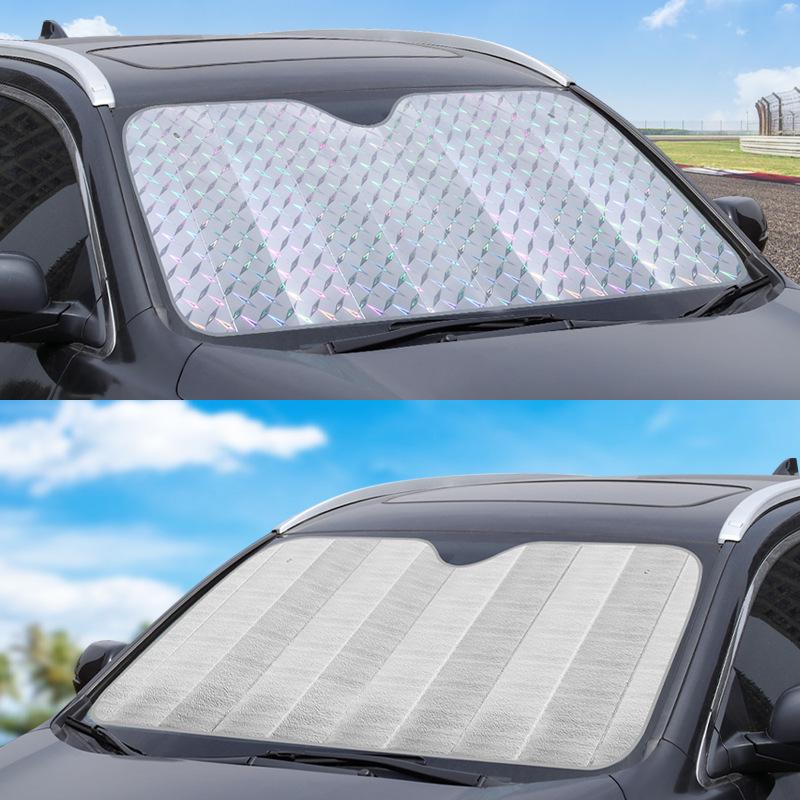 Laser Heat-Insulating Car Sunshade Visor for Windshield