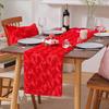 День святого Валентина Скатерть-дорожка Плюшевое сердце любви Скатерть-дорожка Пушистое сердце Романтическая скатерть-дорожка для дома Обеденный стол Юбилей Свадебная вечеринка