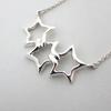 [Used] TIFFANY/Tiffany 925 Triple Star Necklace/j70-6