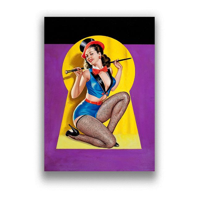 Сексуальная Красота Искусство Ретро Украшение Дома Комната Гостиная Диван Украшение Стены Картина