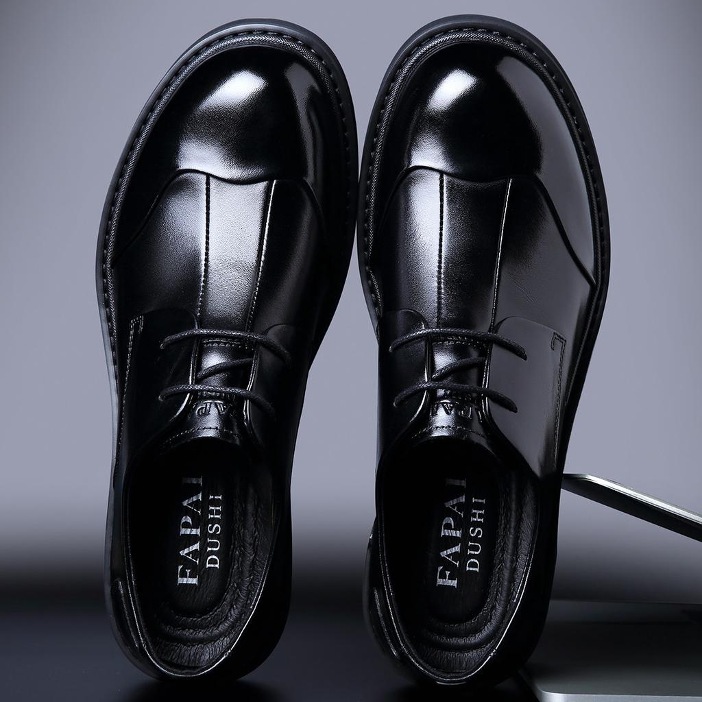 Новая мужская деловая кожаная обувь, туфли Дерби высокого класса, обувь из кожи первого слоя, мужская натуральная кожа, мужская обувь модная и универсальная