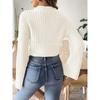 Women's Fall/winter Short Crop Casual Half Turtleneck Sweater