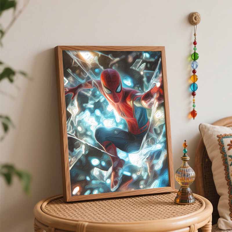 Disney Spiderman Oil Painting Kit Canvas DIY Home Decor Gift