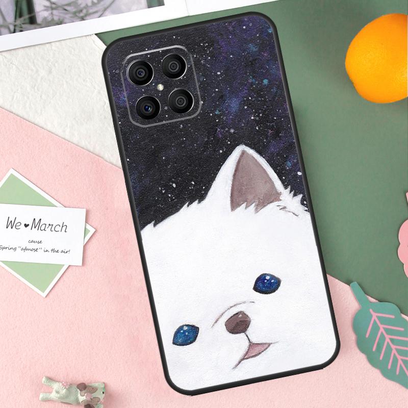 Мультяшный чехол с собакой Померанский шпиц для Honor 200 Lite 50 70 90 X9b X9a X8b X8a X8 X9 X9c Honor Magic 7 Pro 5 6 Lite
