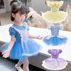 Fairy Tale Princess Dress: Alice Bell Puff Tulle Skirt Ballet Costume for Girls - Summer Leotard Dance Outfit