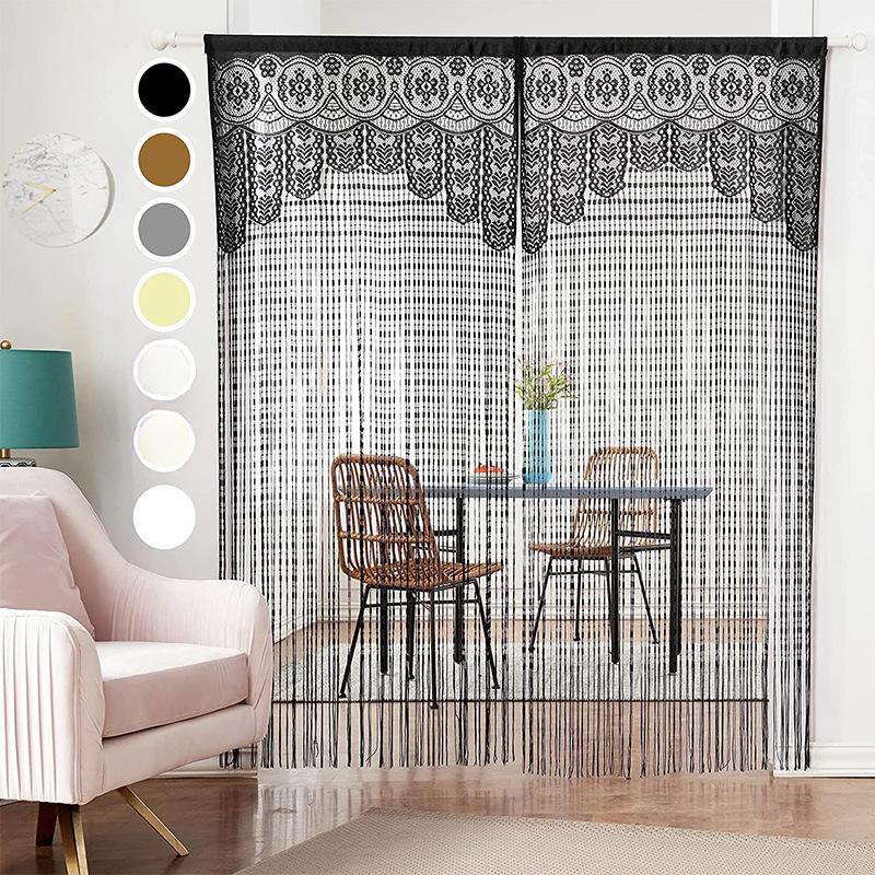 Tassel Thread Curtain, Curtains, Door Curtain, Cross-border Exclusive Partition Curtain, Hot Selling