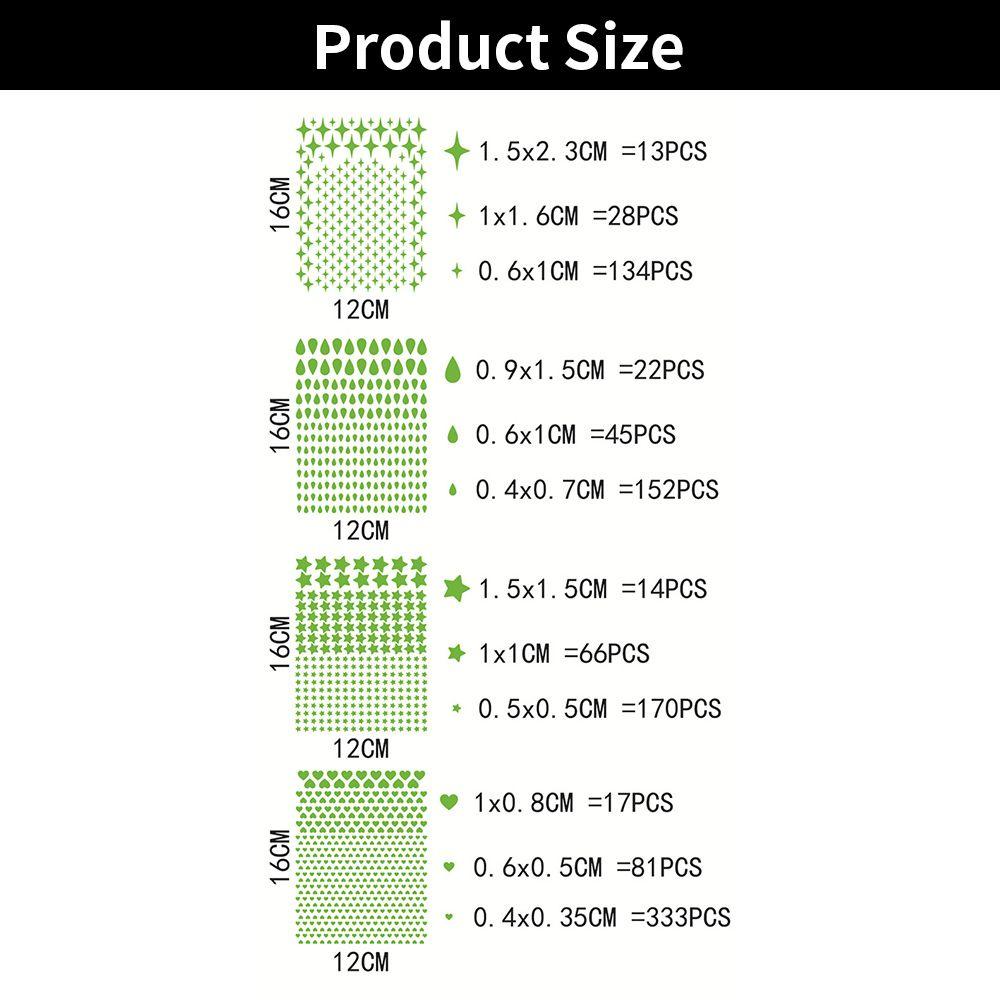 Подарок Украшение для дома Звездный потолок Сделай сам Наклейки на стены 3D Светящиеся наклейки Точки Капли Форма Светятся в темноте
