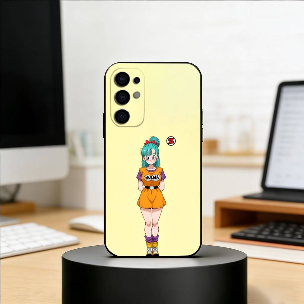 Dragon Ball Bulma Phone Case Black Silicone Soft For Samsung S25,S24,S21,S22,S23,S30,Ultra,S20,Plus,Fe,Lite