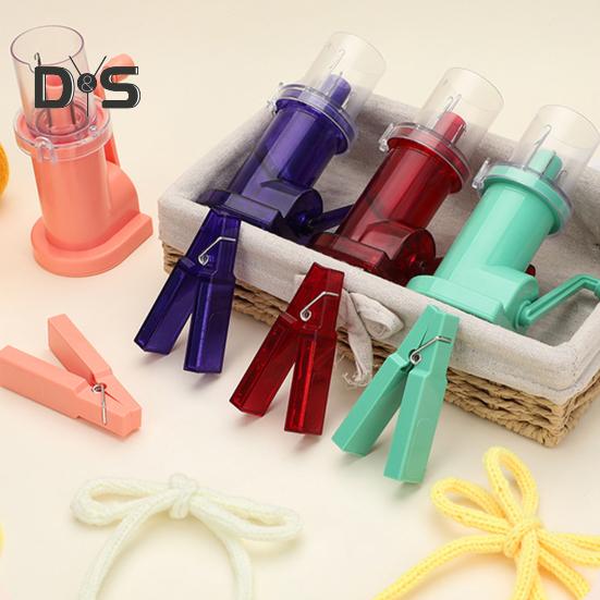 Ручная намотка шнура, компактный размер, эффективный органайзер для вязания шнура, портативная вязальная машина для самостоятельного изготовления катушек