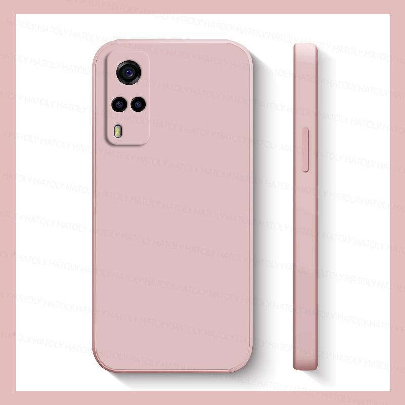 Для Vivo Y33 Чехол Vivo Y31 Y51 Y51A Y51S Y33 Y53S Чехлы Противоударные Жидкий Силикон Мягкий ТПУ Телефон Задняя Крышка Для Vivo Y33