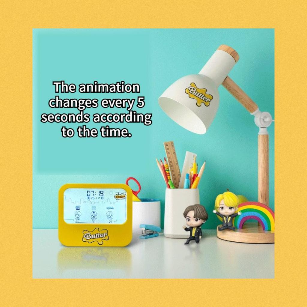 BTS TinyTAN Animation Table Clock BTS-TT-WC