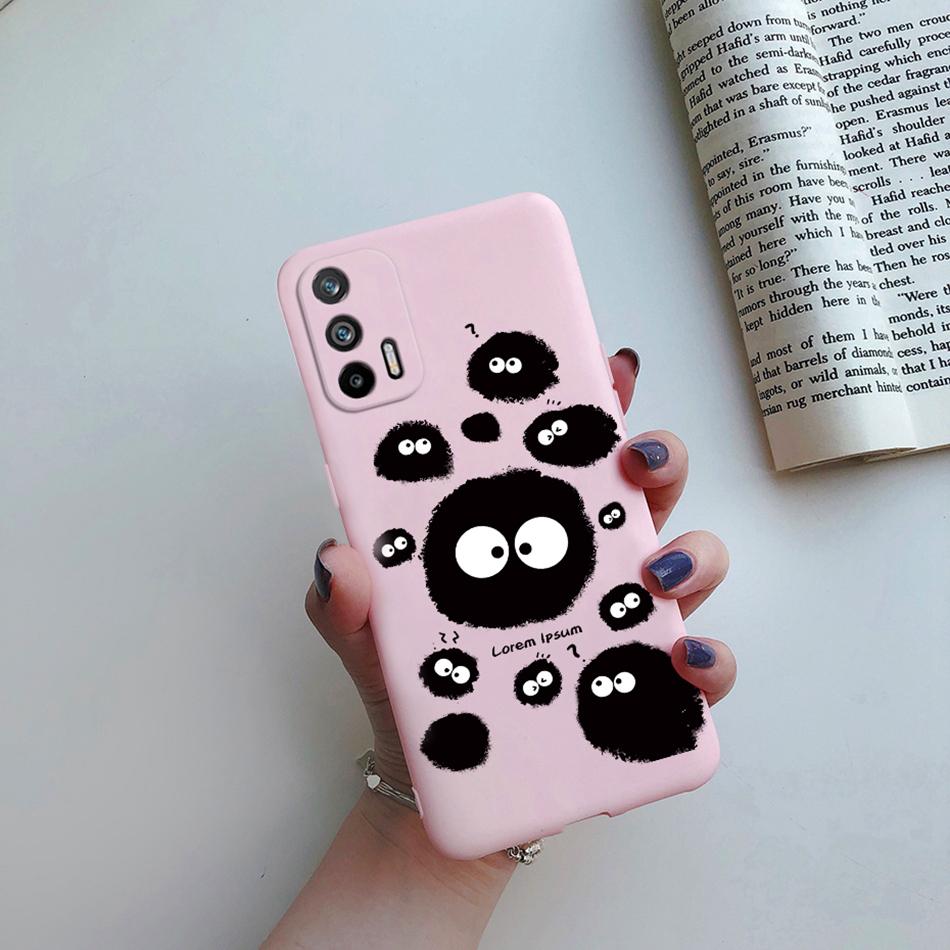 Чехол для Realme GT 5G RMX2202 Силиконовый Мягкий Милый Мультяшный Цветок Чехол для Телефона Для Realme GT 5G Чехол Funda Для RealmeGT 5G Чехол