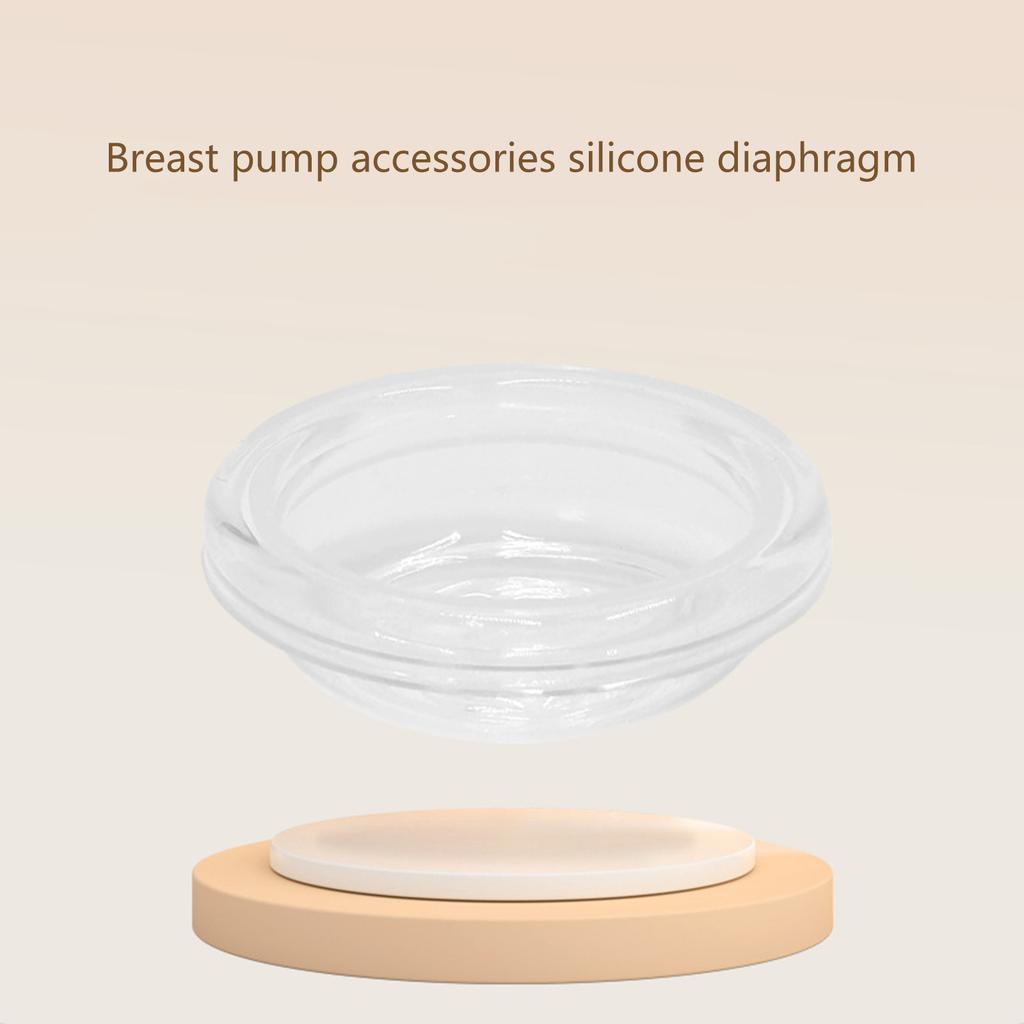 Reusable Breast Pump Diaphragm Replacement Membrane Multi Brand Compatibility Designing To Prevent Milk Leakage White
