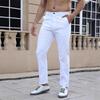 Новые белые мужские брюки business casual узкого кроя повседневные брюки европейские и американские брюки прямого кроя