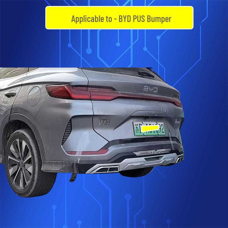 Защитные и декоративные накладки на передний и задний бампер BYD Song PLUS Аксессуары