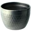 Titanium Hammered Sake Cup (double Structure)