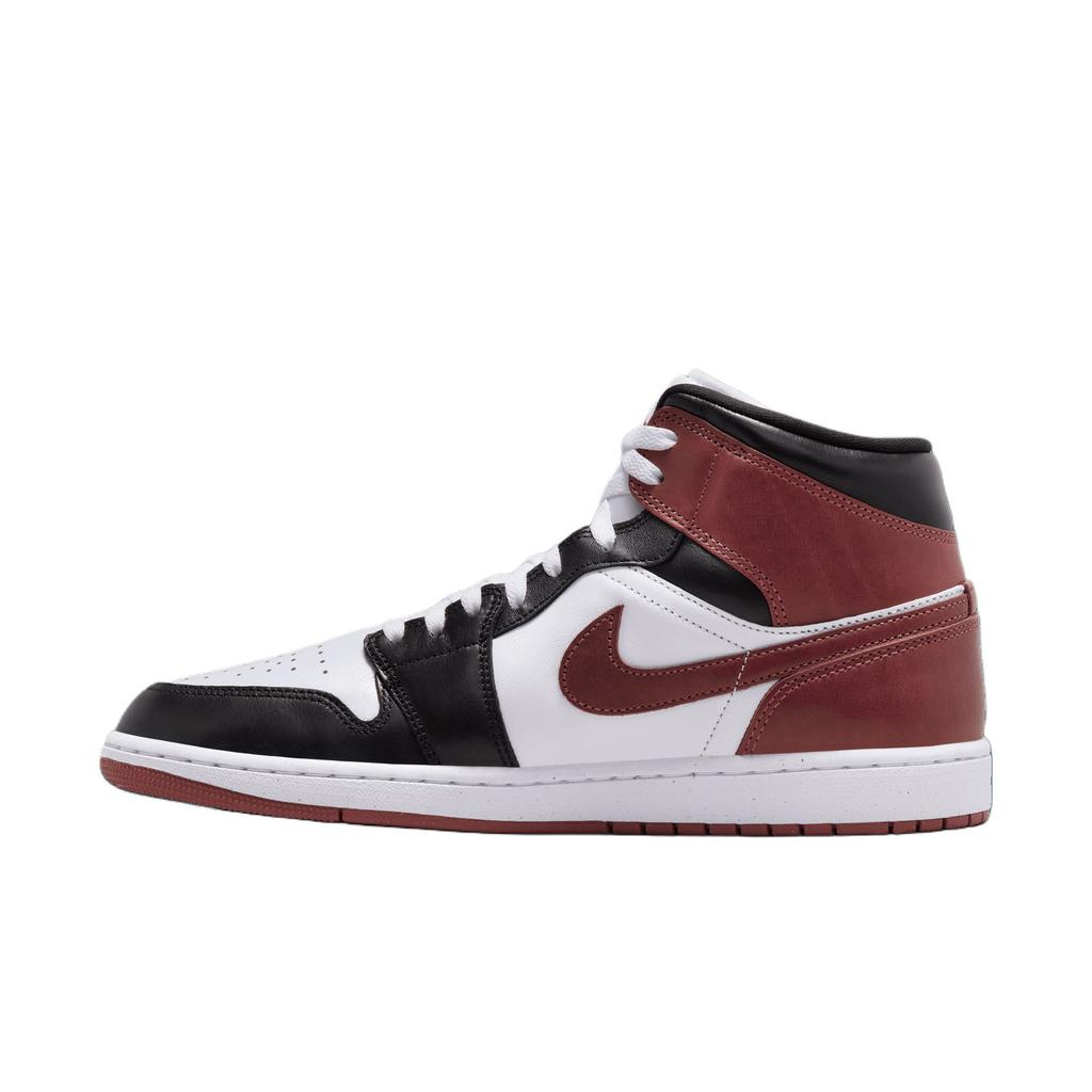 Кроссовки Air Jordan 1 Mid SE Dark Pony Unisex красные белые черные HF3216-102