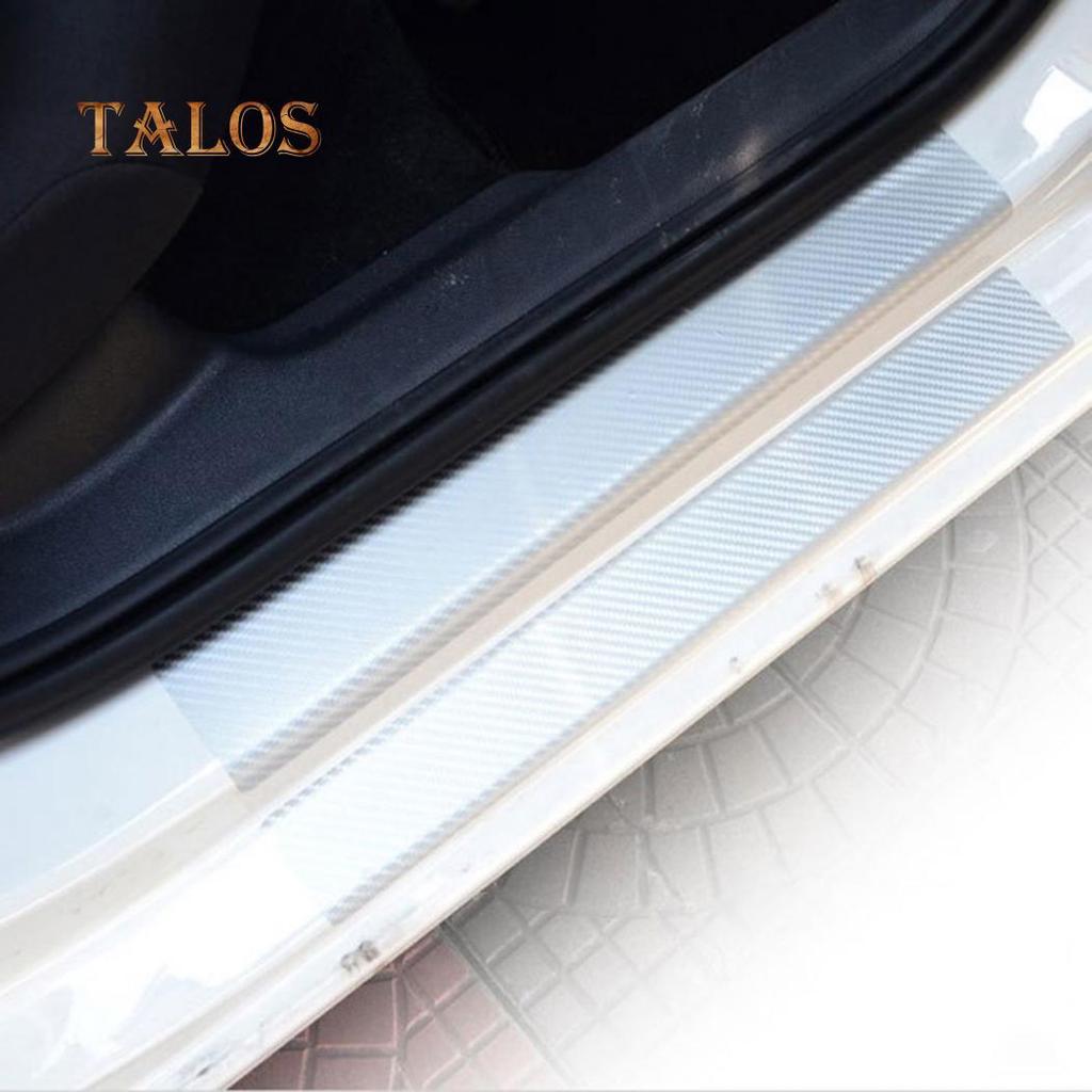 Универсальная защитная наклейка на порог автомобиля из углеродного волокна с защитой от царапин, автомобильные аксессуары