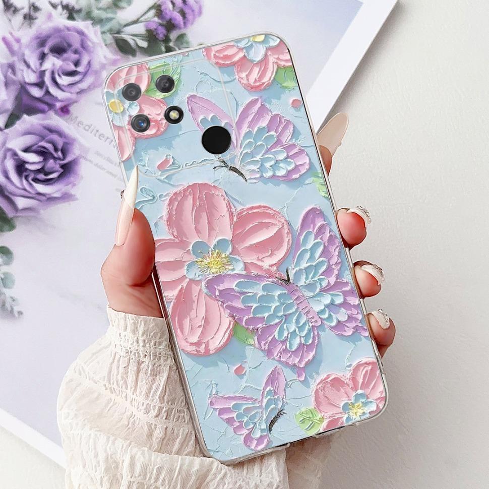 Мягкий Полный Защитный Чехол RMX3430 Для Realme Narzo 50A Чехол С Рисунком Кошки Для Realme Narzo 50A Narzo50A Силиконовые Чехлы Чехол