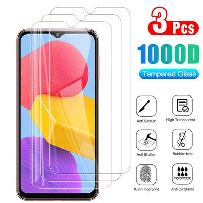 3 шт. защитное стекло для samsung m13 m55 5g защитное стекло закаленное стекло galaxy m13 4g m23 m33 m53 m14 m34 m54 5g стеклянная пленка