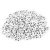300Pcs White Acrylic Single Letter Cube Beads A-Z DIY Bracelet Necklace Accessories