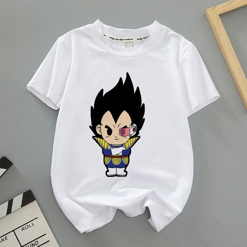 Seven Dragon Ball Shortsleeved Tshirt  Male Super Saiyan Goku Beegita  Childrens  Adults Summer HalfSleeve Shirt