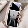 Самолет в постепенном полете Для iPhone 17 Air 16 E 15 14 13 Plus 12 mini 17 Pro Max 11Pro XR Xs 7 8 11 Закаленное стекло Чехол для телефона