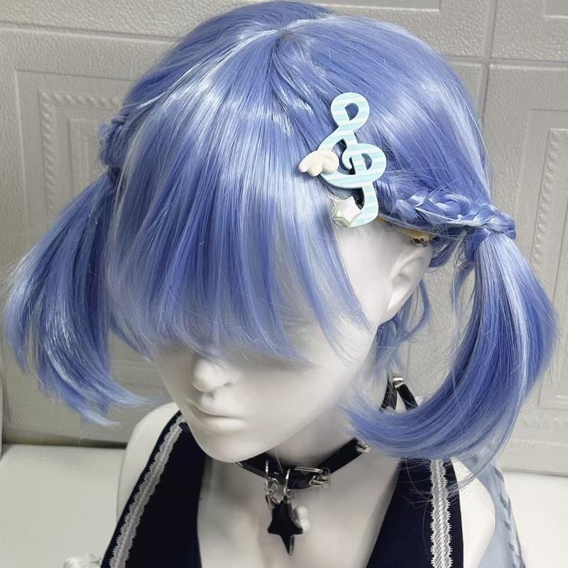 Кавайный Трендовый Звезда Музыкальный Символ Крыло Заколка для Волос Y2K Инс Стиль Уникальная Полосатая Боковая Заколка Заколка для Челки Аксессуары для Волос Ювелирные Изделия