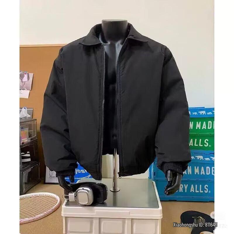 Korean Style Waterproof Cotton Pilot Jacket - Thick, Trendy, Versatile Harajuku Men's Fashion