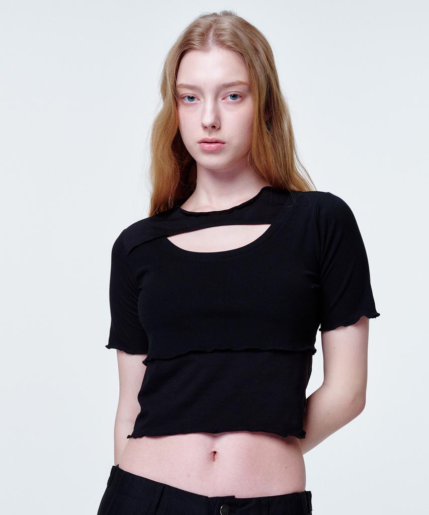 2113 STUDIO Cross Cut Crop Black