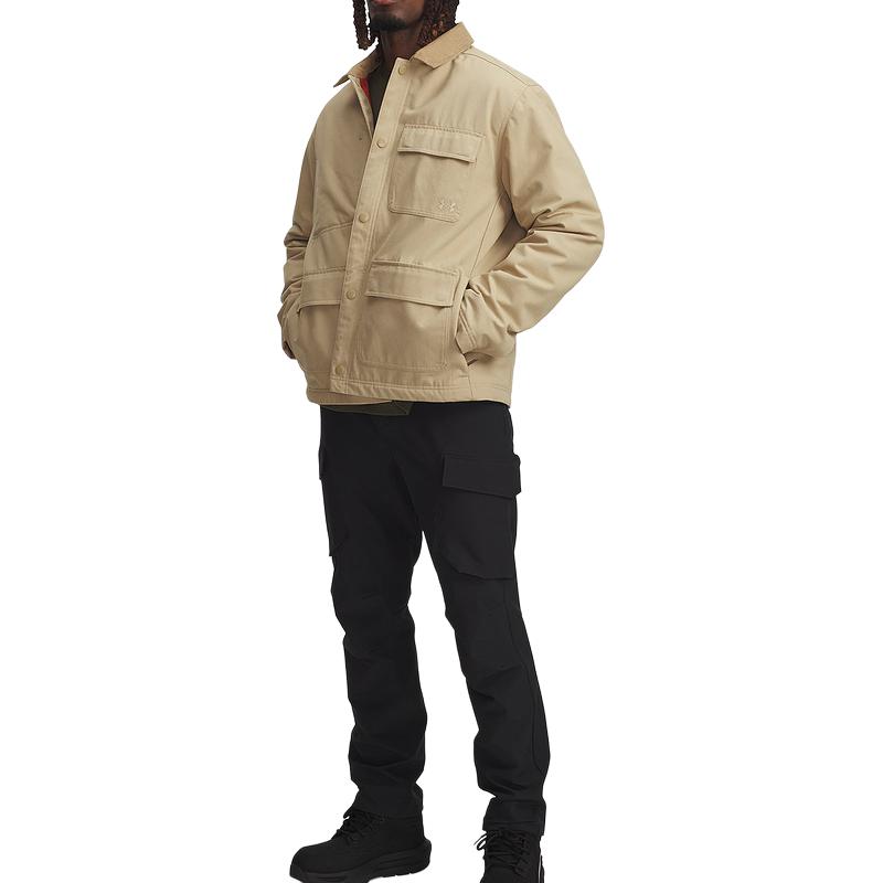 Under Armour Куртка однотонная с логотипом на пуговицах поло Мужские куртки 6000882-234