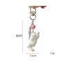 Cute Flocking Cat Phone Lanyard Strap Kitten Keychain Pendant Anti Lost Phone Chain Bag Ornament Cell Phone Love Fish Charm Gift