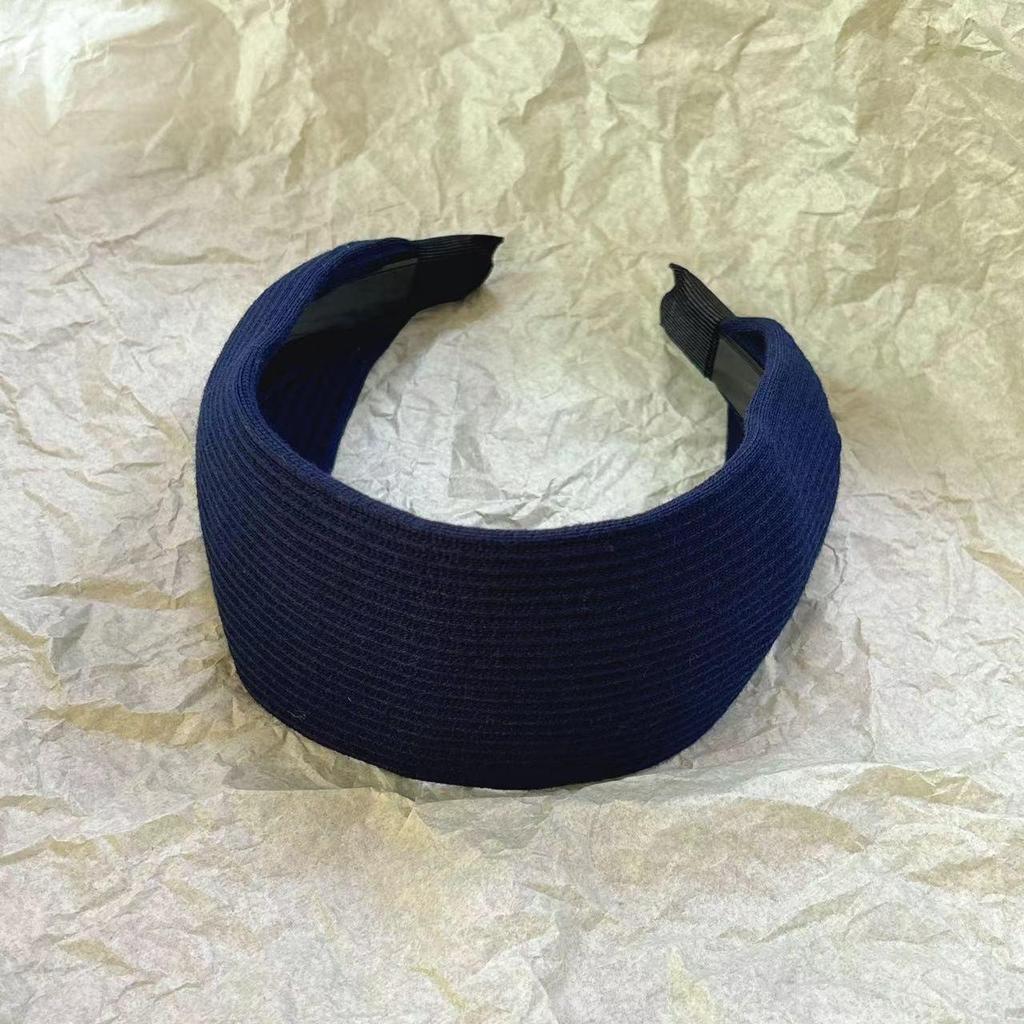 Серая вязаная повязка на голову Yi Mengling: Стильный, широкий, фитнес-аксессуар для волос для женщин