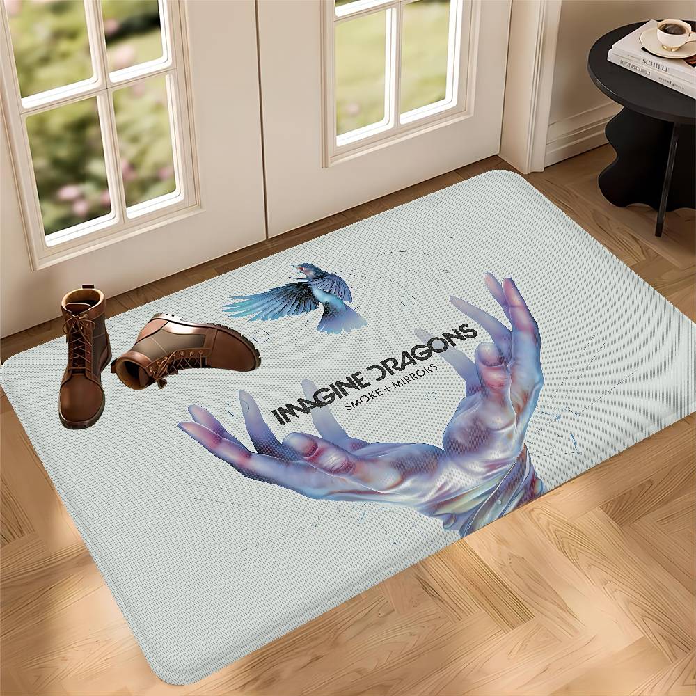 Imagine Dragon band Room Mats Retro Multiple Choice Living Room Kitchen Rug Non-Slip Welcome Rug