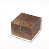 New Vintage-Inspired Boxes With Lid Square Hinged Jewellery Craft Storage Box For Home Decoration DIY Hand-Made Mother's Day