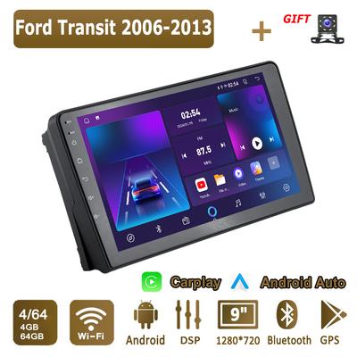 Android Carplay автомобильное радио для Ford Transit 2006-2013 мультимедийный проигрыватель головное устройство стерео GPS навигация BT WIFI 4+64 ГБ
