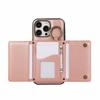 Кожаная задняя крышка для iPhone 15 Pro, кошелек на молнии, подставка, чехол для телефона с плечевым ремнем