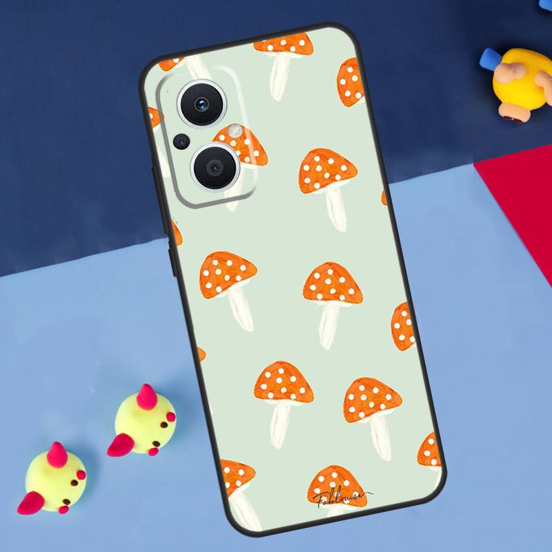 Чехол Mushroom для OPPO Reno 14F 13F 12F 11F 10 11 12 13 14 Pro 8T 7 8 Lite OPPO Find X6 X5 X8 X9 Pro