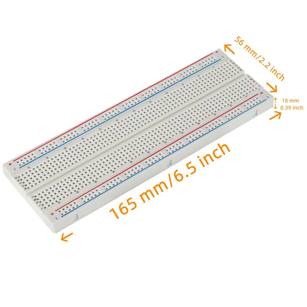 Комплект макетных плат включает в себя 830/400/170-точечные беспаечные макетные платы для распределительных соединительных блоков Proto Shield